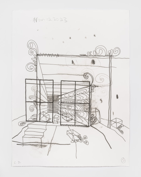 Empty Spaces (5), Watercolor and graphite on paper