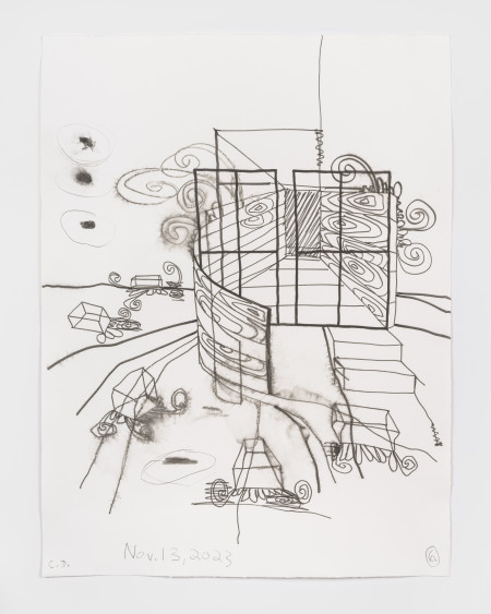 Empty Spaces (6), Watercolor and graphite on paper