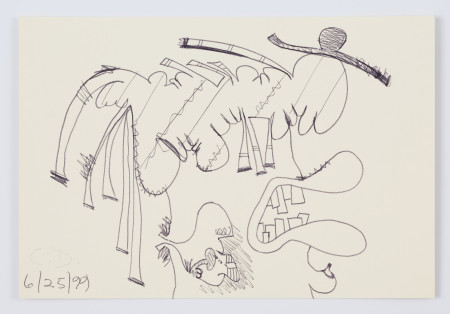 Female Portrait (6/25/99), Pen on paper