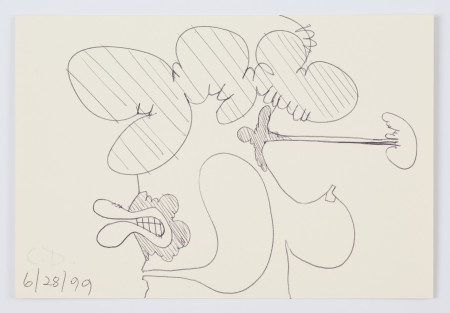 Female Portrait (6/28/99), Pen on paper