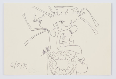 Female Portrait (6/5/99), Pen on paper