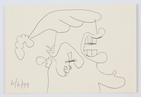 Female Portrait  (6/6/99), Pen on paper