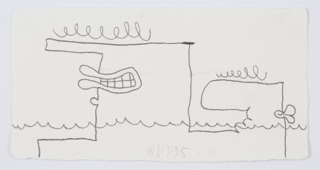 First Contact (8/1/95), Pencil on paper