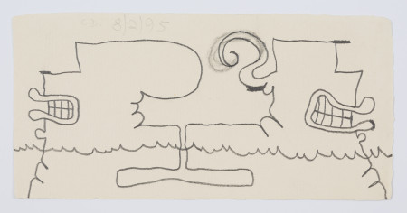 First Contact (8/2/95), Pencil on paper