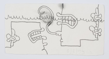 First Contact (8/3/95), Pencil on paper