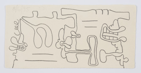 First Contact  (8/6/95), Pencil on paper