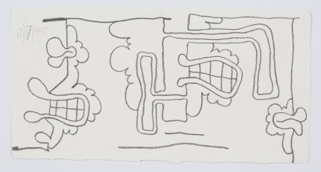 First Contact (8/7/95), Pencil on paper