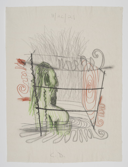 Self Diagram #1, Colored pencil, pencil and charcoal on paper