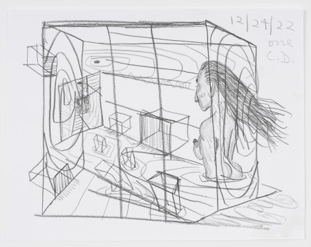 Studies for a Painting 1-6 (#1), Pencil on paper