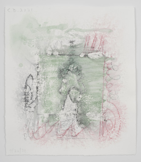 Studies for Somatic Transmission/Blot (#1), Watercolor and water soluble pencil on paper