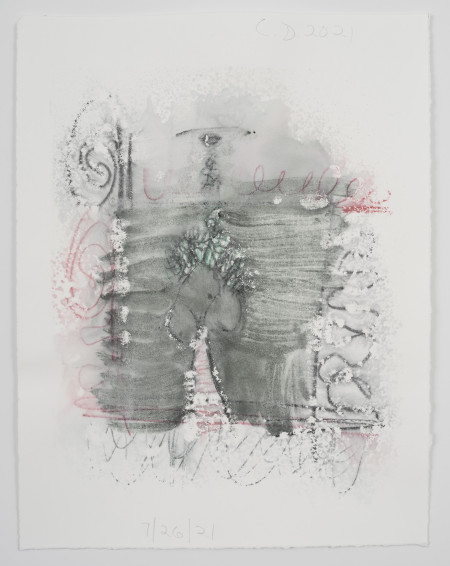 Studies for Somatic Transmission/Blot (#3), Watercolor and water soluble pencil on paper