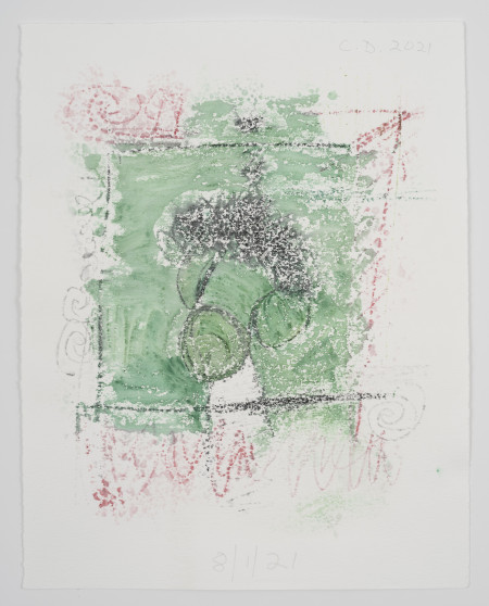 Studies for Somatic Transmission/Blot (#6), Watercolor and water soluble pencil on paper