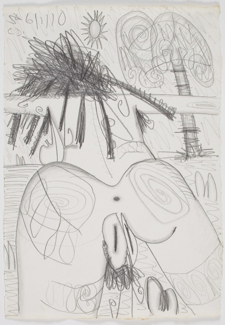 Study for Bathers, Graphite on paper