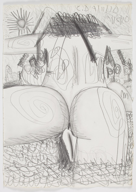 Study for Bathers, Graphite on paper