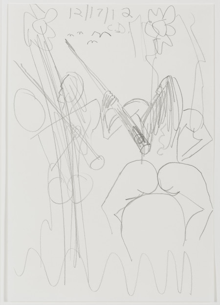 Study for Horse and Rider (My X) (14), Graphite on paper