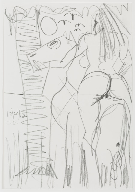 Study for Horse and Rider (My X) (19), Graphite on paper