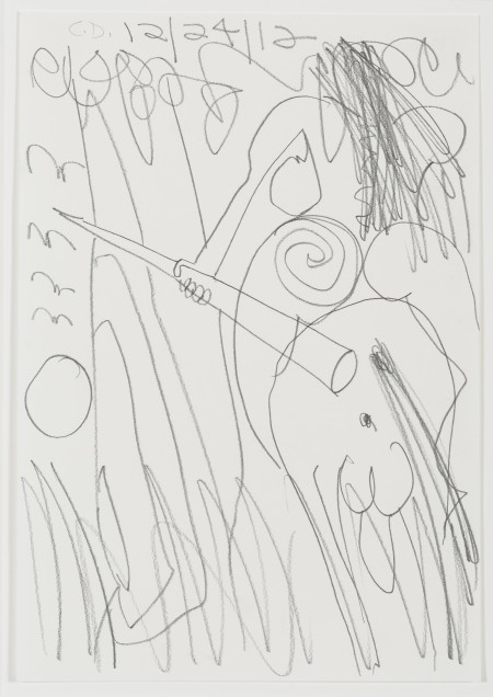 Study for Horse and Rider (My X) (25), Graphite on paper