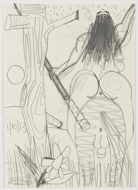 Study for Horse and Rider (My X) (28), Graphite on paper