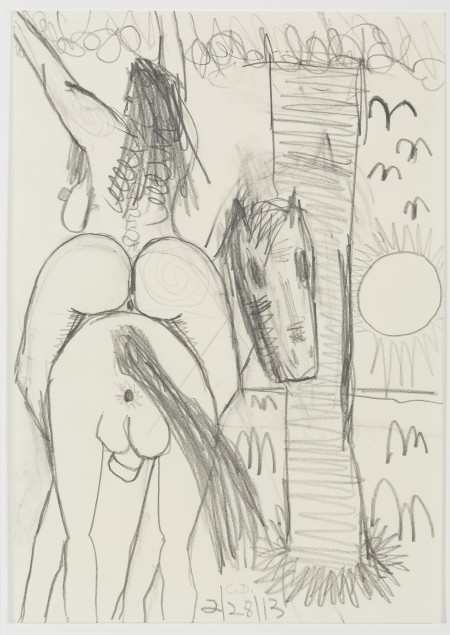 Study for Horse and Rider (My X) (31), Graphite on paper