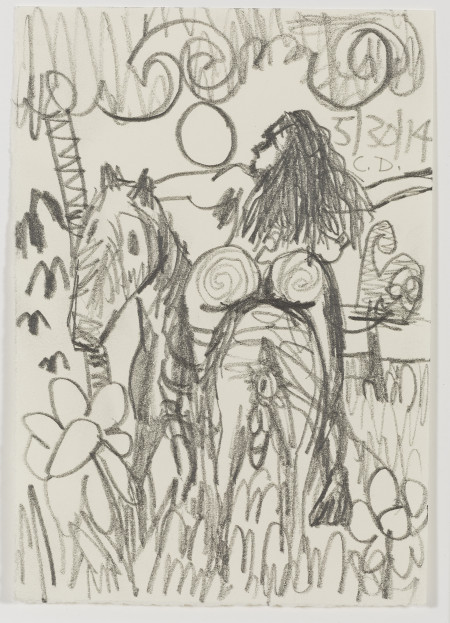 Study for Horse and Rider (My X) (40), Graphite on paper