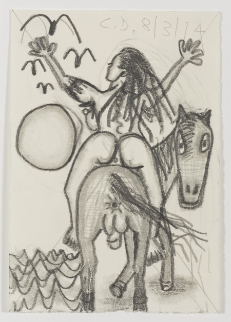Study for Horse and Rider (My X) (44), Graphite on paper