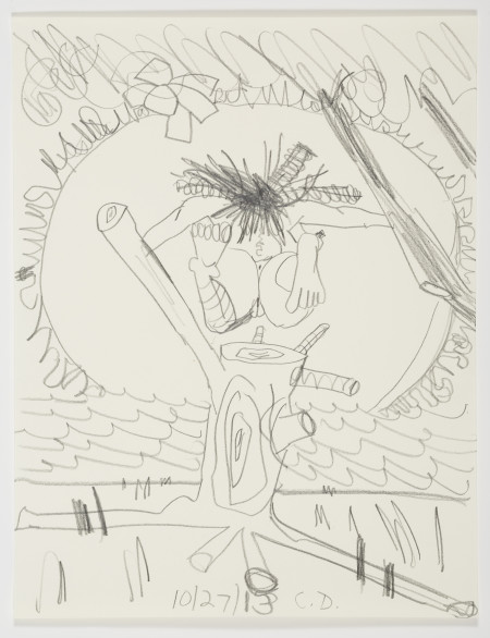 Study for "The Beach" (10/27/13), Pencil on paper