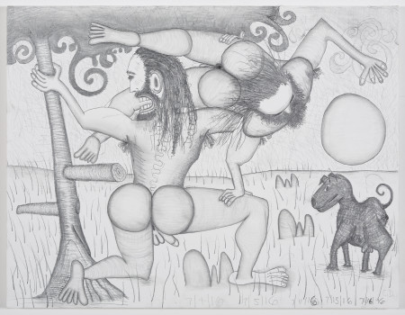 The Golden Age (8), Pencil on gessoed linen