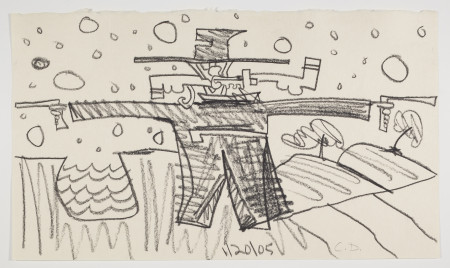 Untitled (1/20/05), Carbon pencil and pencil on paper