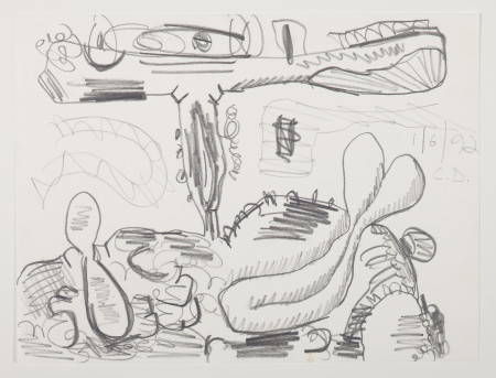 Untitled (1/6/92), Pencil on paper