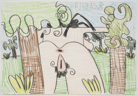 Untitled (11/13/08), Colored pencil on paper