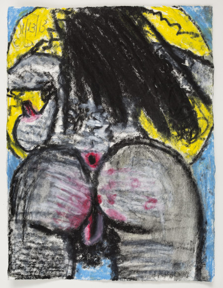 Untitled (11/13/13), Watercolor crayon and pencil on paper