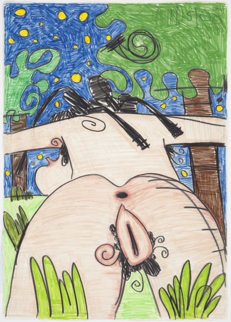 Untitled (11/15/08), Colored pencil and pencil on paper