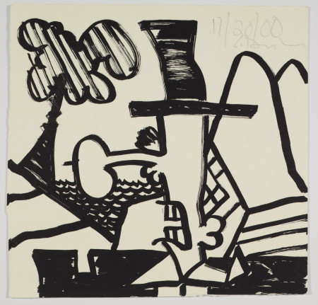 Untitled (11/20/00), Ink and pencil on paper