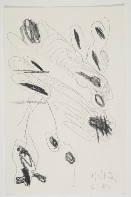 Untitled (11/5/82), Wax crayon and pencil on paper