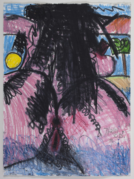 Untitled, Watercolor crayon and pencil on paper