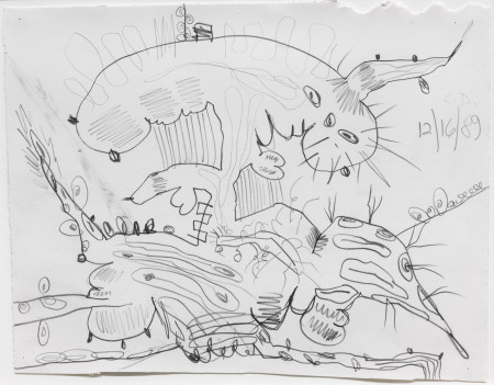 Untitled (12/16/89), Pencil on paper