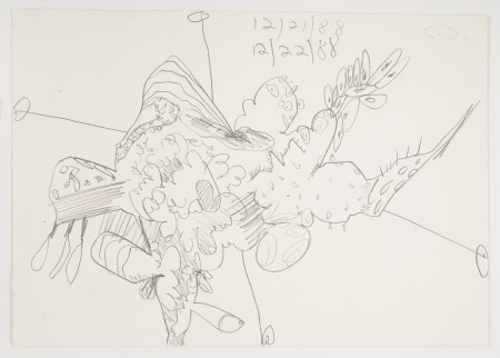 Untitled (12/21/88, 12/22/88), Pencil on paper