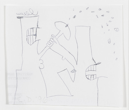 Untitled (12/25/96), Pen on paper