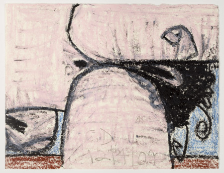 Untitled (12/4/09), Crayon and pencil on paper