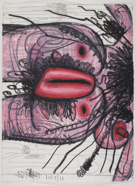 Untitled (12/7/11), Wax crayon and pencil on paper