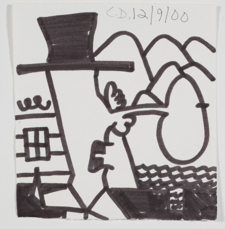 Untitled (12/9/00), Pen, ink and pencil on paper