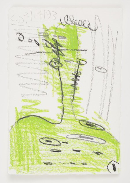 Untitled (2/14/93), Crayon, colored pencil and pencil on paper