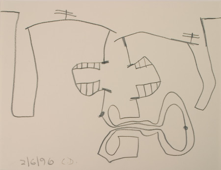 Untitled (2/6/96), Graphite on paper