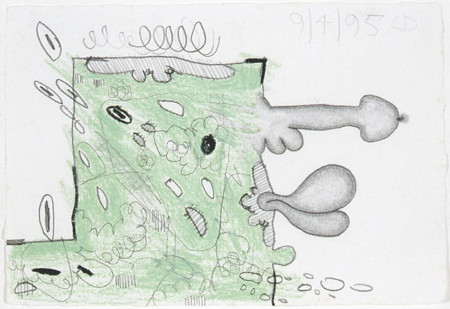 Untitled, Pencil and crayon on paper