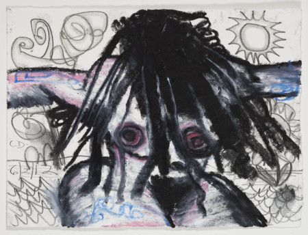 Untitled, Watercolor, crayon, and pencil on paper