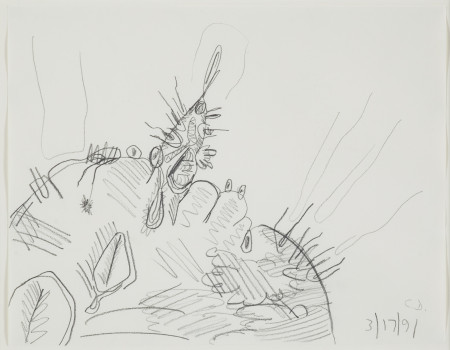 Untitled (3/17/91), Pencil on paper