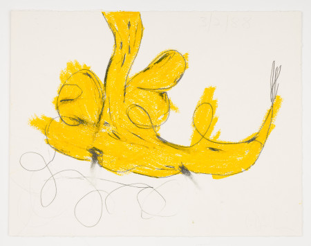 Untitled (3/2/88), Crayon and pencil on paper