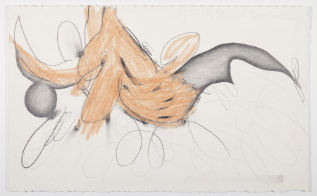 Untitled (3/2/88), Wax crayon and pencil on paper
