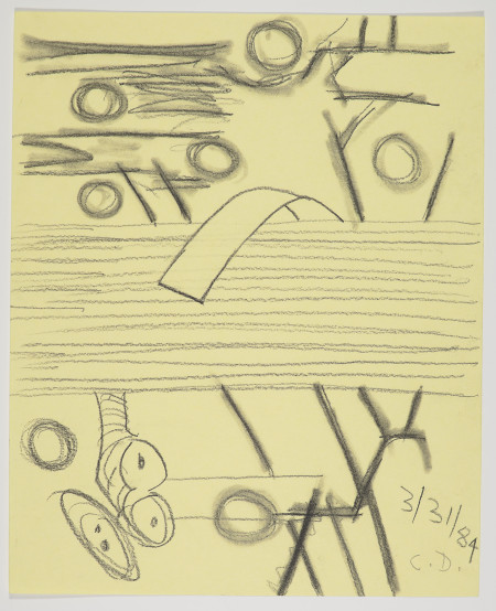 Untitled (3/31/84), Carbon pencil and pencil on paper