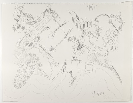 Untitled (4/10/89, 4/11/89), Pencil on paper